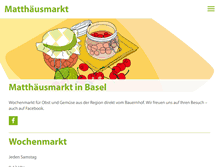 Tablet Screenshot of matthaeusmarkt.ch